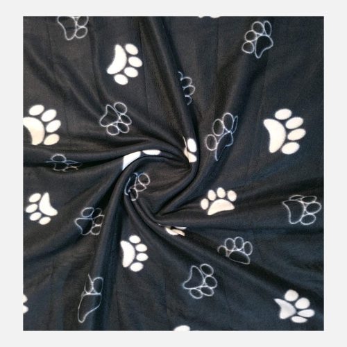 Wrap your beloved furry friend in warmth and comfort this winter with our Rebarkable Pet blanket. Rebarkable Pet Blanket Black Paws.